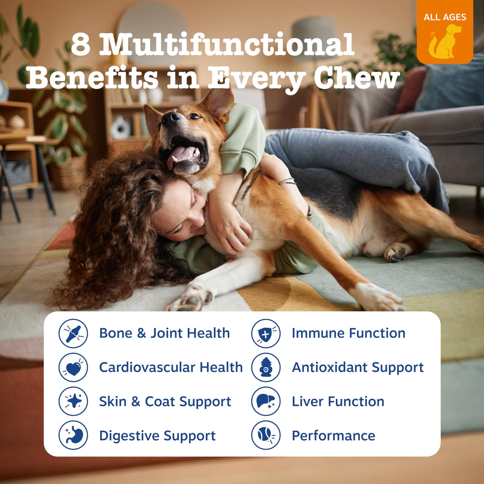 Zesty Paws Multivitamin Treats for Dogs: Joint Support + Digestive Enzymes & Probiotics, Grain-Free Vitamins & Supplements - Image 9