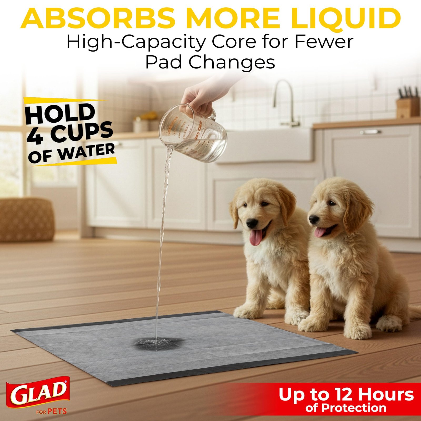 Premium Absorbent Puppy Pads | Charcoal-Lined, Odor-Negative & Disposable Training Mats - 100 Count - Image 8