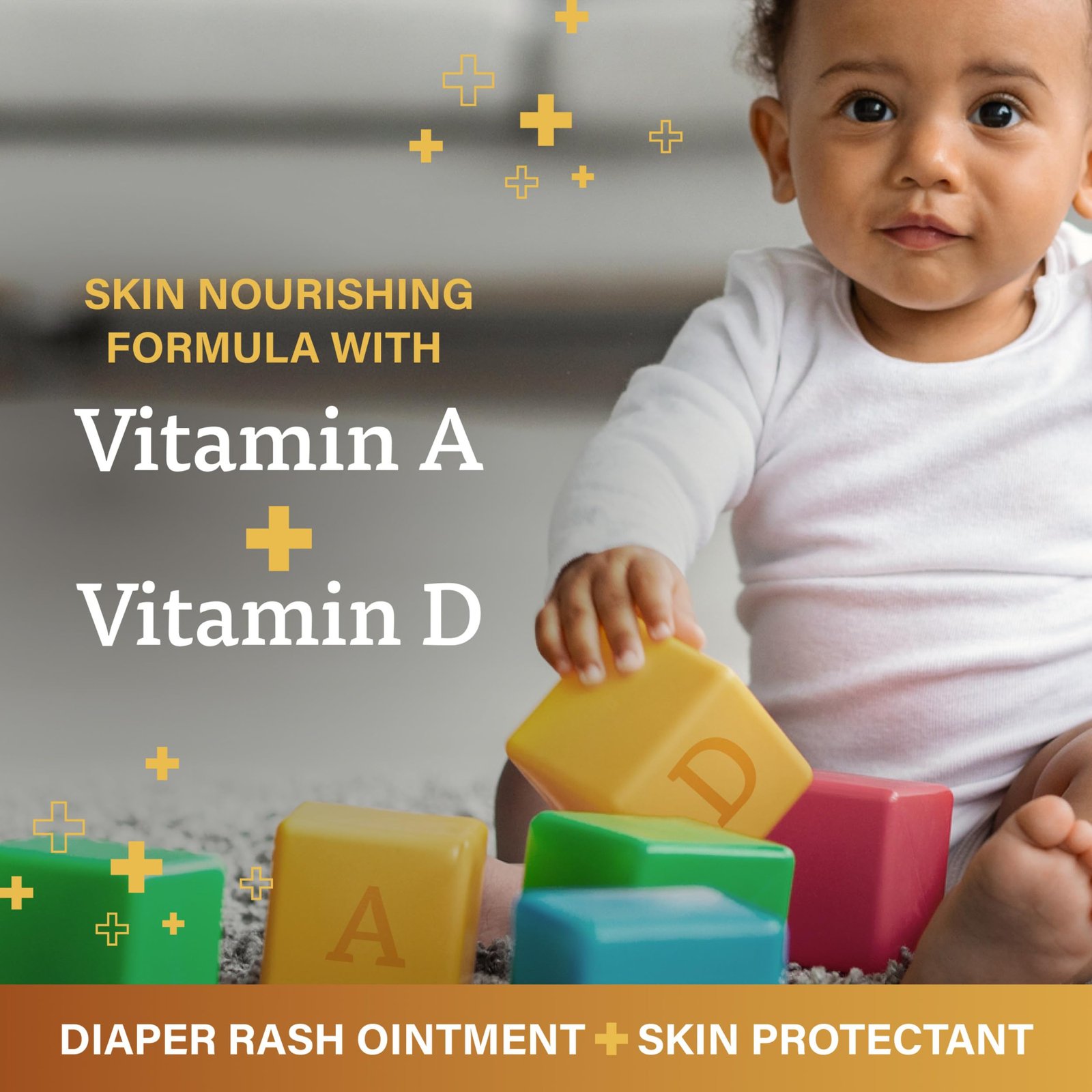 A+D Original Diaper Rash Ointment, Prevents & Protects Diaper Rash, Moisturizes & Heals Dry Skin With Vitamins A&D, 16oz Jar - Image 6