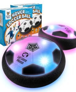 Let Loose Moose Hover Soccer Ball, Set of 2 LED Soccer Ball Toys, Gifts for 8 Year Old Boys, Indoor LED Floating Football for 7 Year Old Kids, Boy Birthday Gifts Age 4-6, 6-8, 8-12 Fun Sport Toy - High Quality Product Image