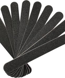 Nail File 10 PCS Professional Double Sided 100/180 Grit Nail Files Emery Board Black Manicure Pedicure Tool and Nail Buffering Files - High Quality Product Image