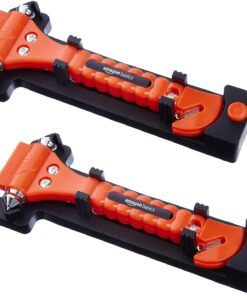 Amazon Basics Emergency Seat Belt Cutter and Window Hammer Tool, Car Accessories, 2 Pack, SW-835 - High Quality Product Image
