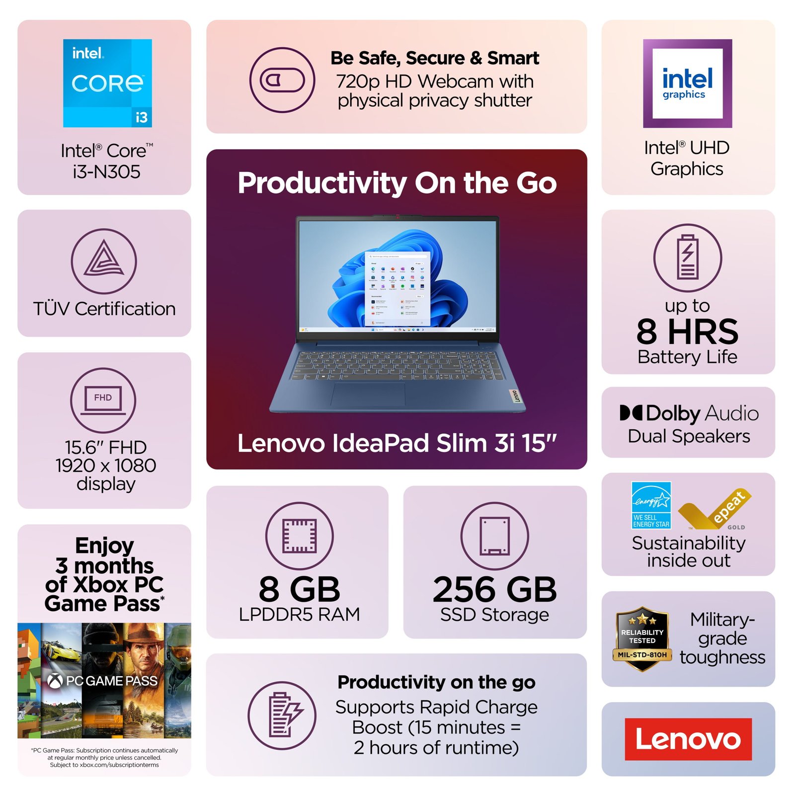 Lenovo IdeaPad Slim 3i 15.6 - Image 2