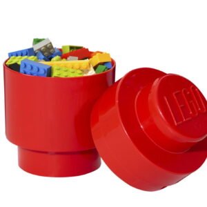 Alternative view of LEGO Round Storage Brick Toy Box, Bright Red