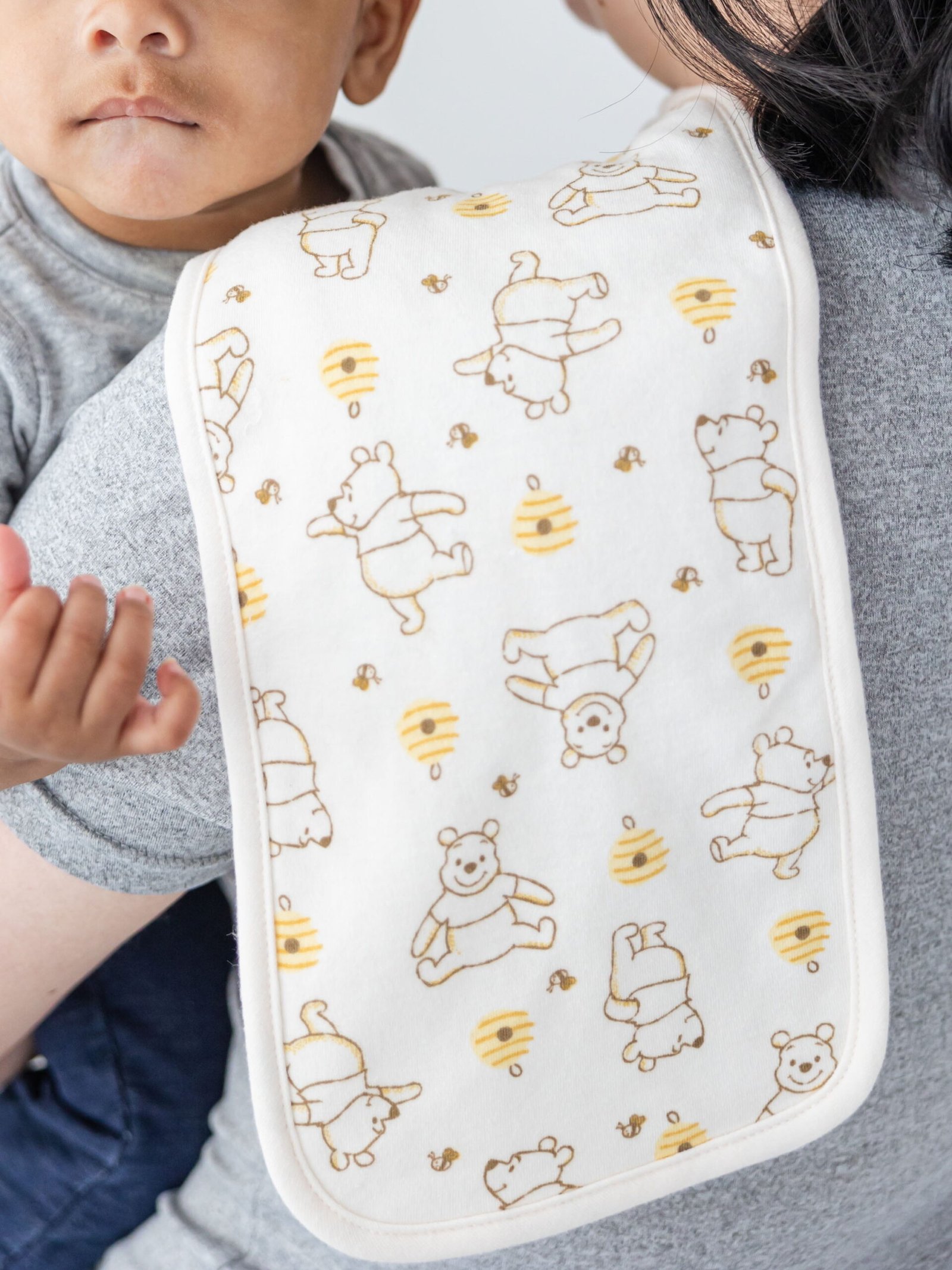Disney Winnie The Pooh 3 Pack Unisex Newborn Burp Cloth - Image 6
