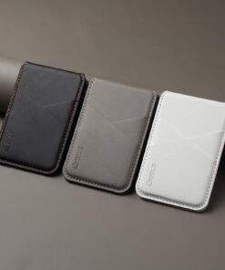 Magnetic Magsafe Wallet, Double Flap Stand Card Holder, Adjustable Phone Attachment for iPhone 17/16/15/14/13/12, Travel Accessory white - High Quality Product Image