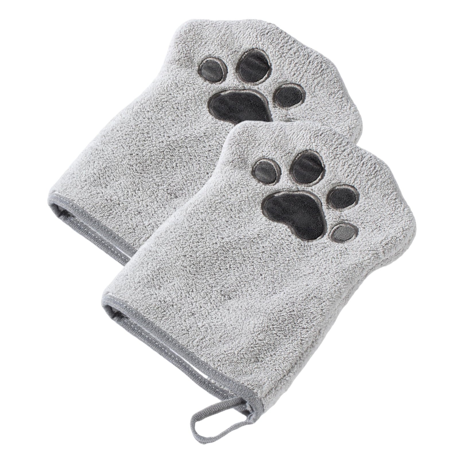 Muddi Mitt Microfiber Reusable Pet Wipes Grooming Towel Glove | Machine-Washable, Soft, Double-Sided Bath Mitt Replaces Wipes | Dirt Odor Removal |...