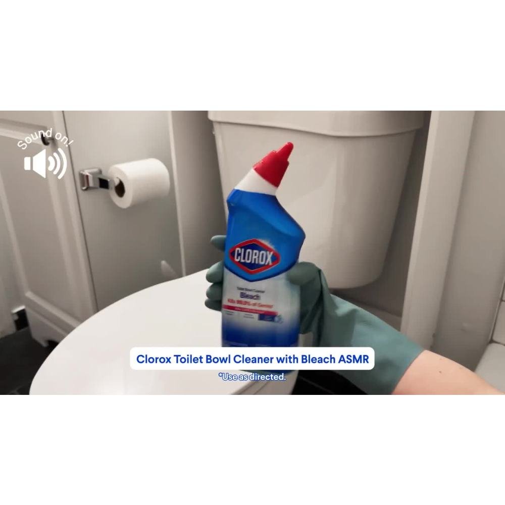 Clorox Toilet Bowl Cleaner Clinging Bleach Gel, Ocean Mist, 24 fl oz, 2 Pack - Image 2