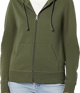 Amazon Essentials womens Fleece Full-Zip Hoodie (Available in Plus Size)