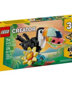 LEGO Creator 3 in 1 Wild Animals: Tropical Toucan Building Toy for Kids- Jungle Building Blocks & Learning Toy for Girls & Boys, Ages 7+ - Build 3 Animals in 1 Set - Gift for Birthdays - 31173 - High Quality Product Image