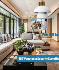 BCOOSS Security Camera Wireless WIFI Light Bulb for Home Outdoor with Night Vision 1080 HD 2 Pack - High Quality Product Image