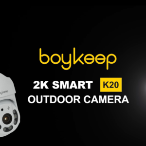 Alternative view of BoyKeep 2K Security Camera Outdoor, 2.4GHz Wi-Fi 360° View Pan/Tilt Wired Camera for Home Security Outside with Phone App, 24/7 Recording, Color Night Vision, Motion Detection/Tracking, 2PCS