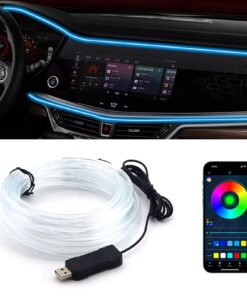 AUTOXBERT 5m/16ft RGB LED Car Interior Ambient Neon Light Decorative Atmosphere Wire USB Strip Light Accessories - High Quality Product Image