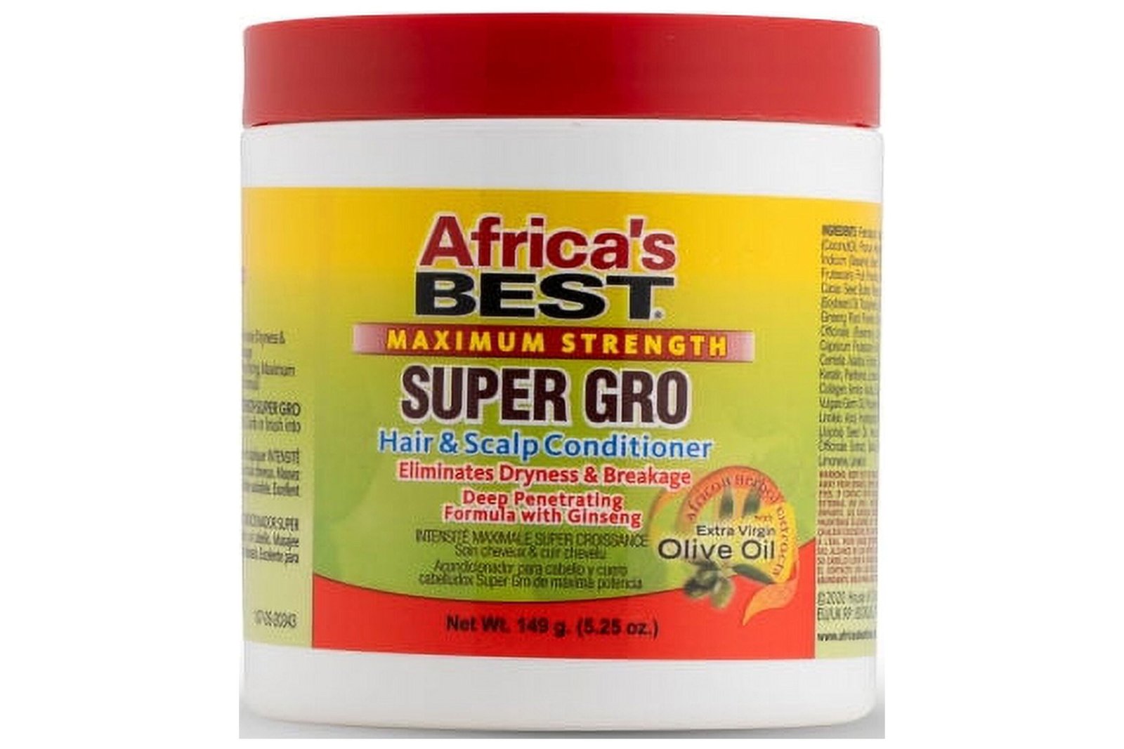 Africa’s Best Maximum Strength Super Gro Hair & Scalp Conditioner, 5.25 oz ., Moisturizing