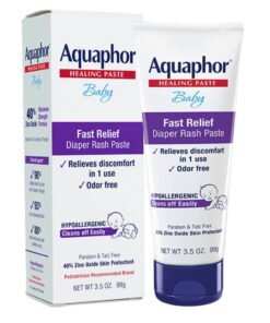 Aquaphor Baby Diaper Rash Paste, Maximum Strength 40% Zinc Oxide, Diaper Rash Cream, Diaper Rash Ointment, 3.5 oz - High Quality Product Image