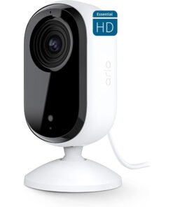 Arlo Essential Indoor Camera HD (2nd Gen) - Wired Security Camera with Privacy Shield, 1 Cam, White VMC2060-1WMNAS - High Quality Product Image