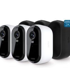 Arlo Essential Outdoor Camera 2K (2nd Generation) - Wireless Security Surveillance Camera - 3 Cam - White, VMC3350-1WMNAS - High Quality Product Image