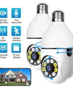 BCOOSS Security Camera Wireless WIFI Light Bulb for Home Outdoor with Night Vision 1080 HD 2 Pack - High Quality Product Image