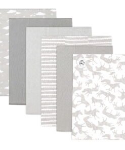 Baby Burp Cloths for Boys and Girls - 6 Pack Large 100% Cotton - Double Layered Extra Absorbent Burp Rags - High Quality Product Image