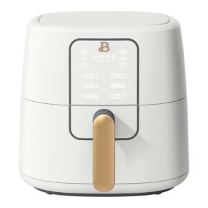 Beautiful 6qt Air Fryer with TurboCrisp Technology, EverGood Ceramic Nonstick Coating, White Icing by Drew Barrymore