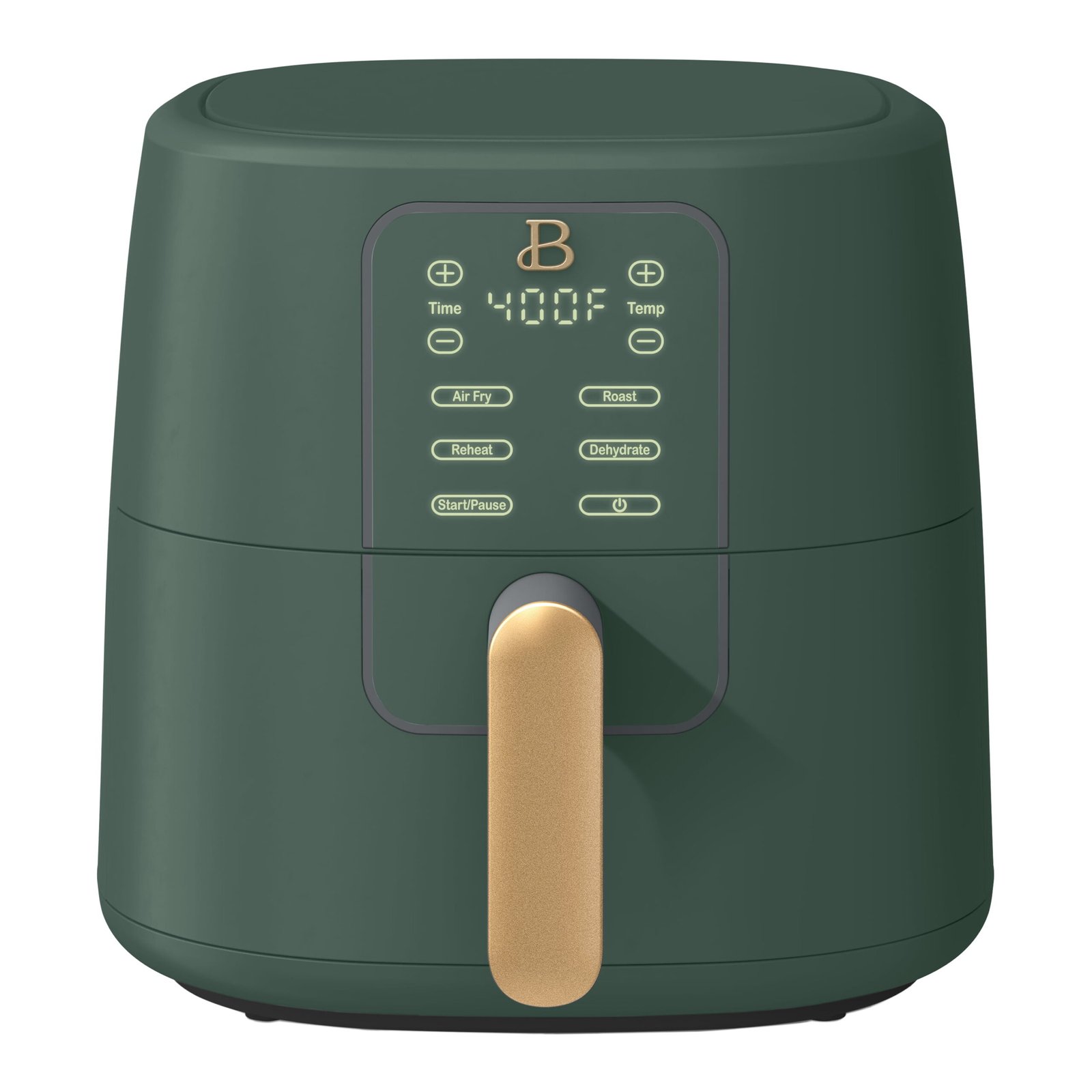 Beautiful 6 Qt Air Fryer with TurboCrisp Technology, EverGood Ceramic Nonstick Coating, Thyme Green by Drew Barrymore