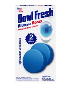 Bowl Fresh Automatic Toilet Bowl Cleaner and Freshener with Borax, 2 Pack
