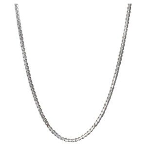 Brilliance Fine Jewelry Sterling Silver Box Chain Necklace, 20
