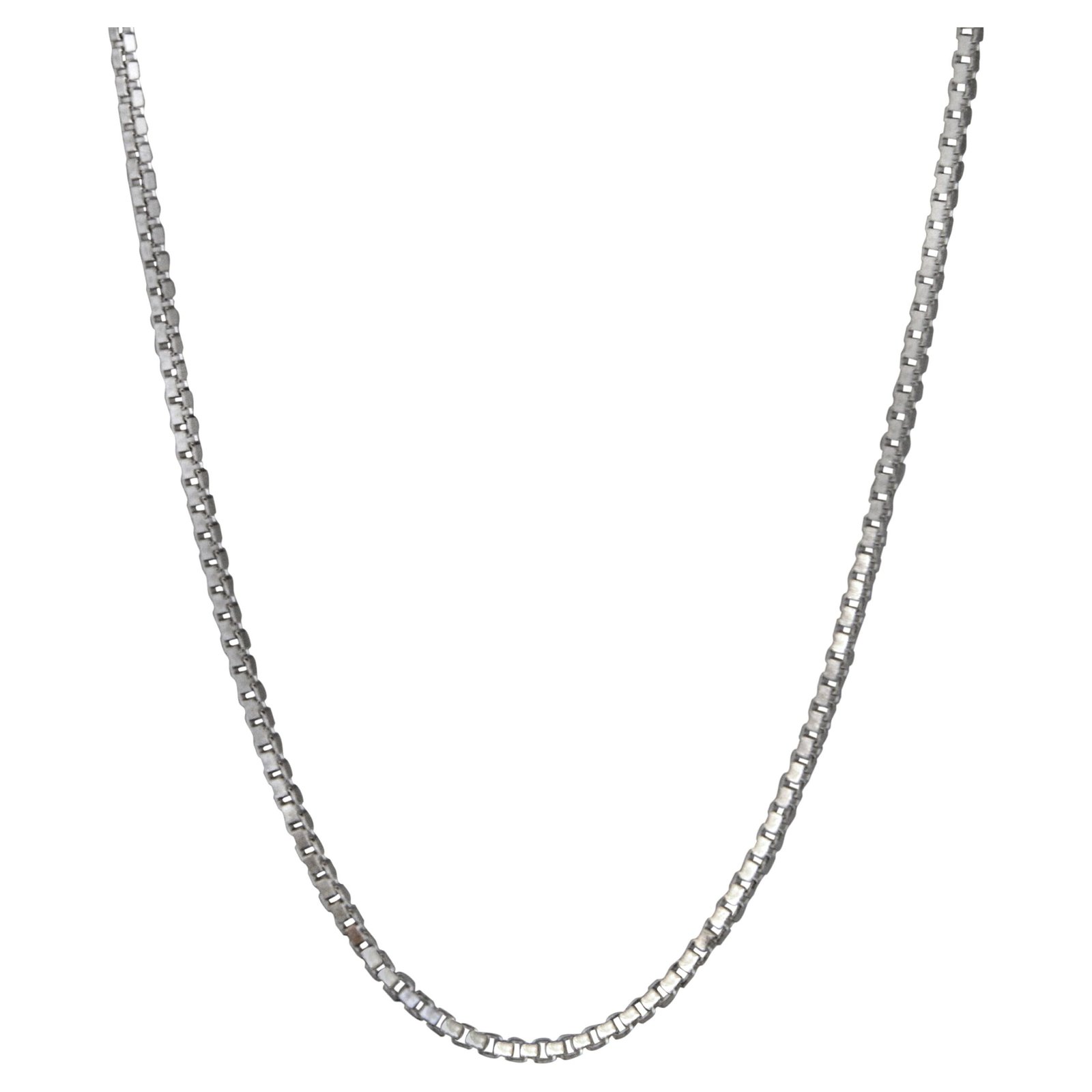 Brilliance Fine Jewelry Sterling Silver Box Chain Necklace, 20