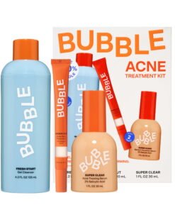 Brighten Your Complexion with Bubble Skincare's Acne Kit (3-Piece Set) - High Quality Product Image