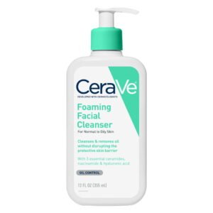 CeraVe Foaming Facial Cleanser for Normal to Oily Skin, 12 fl oz