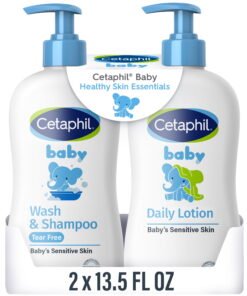 Cetaphil Baby Healthy Skin Essentials Set, Includes Baby Wash & Shampoo and Daily Body Lotion, 2 Items - High Quality Product Image