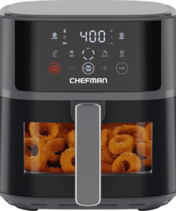 Chefman TurboFry® Touch 6-Qt Easy-View Air Fryer w/ 4 Cooking Presets and 450°F Hi-Fry Button - Gray - High Quality Product Image