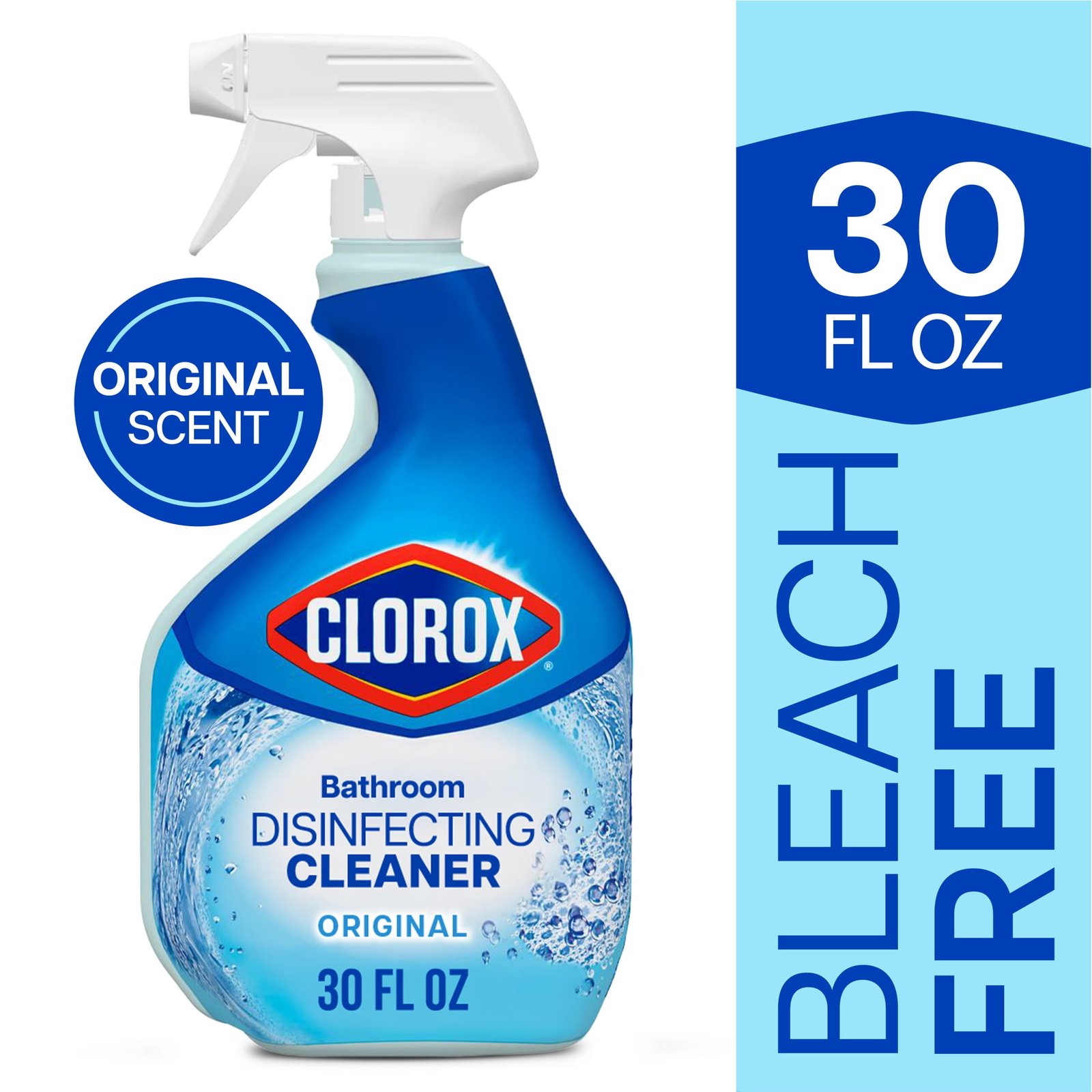 Clorox Bathroom Disinfecting Cleaner and Shower Cleaning Supplies Spray, Original, 30 fl oz