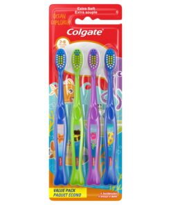 Colgate Kids Toothbrush Value Pack, Ocean Explorer, Extra Soft, 4 Pack - High Quality Product Image