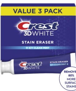 Professional-Strength Teeth Whitening Toothpaste | Crest 3D White Stain Eraser | Icy Clean Mint Flavor - High Quality Product Image