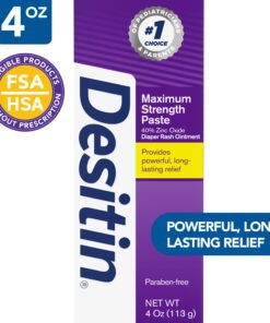 Desitin Maximum Strength Baby Diaper Rash Cream with Zinc Oxide, 4 oz - High Quality Product Image