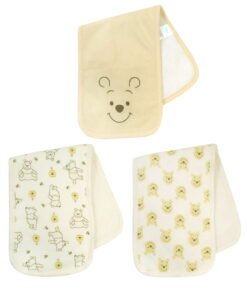 Disney Winnie The Pooh 3 Pack Unisex Newborn Burp Cloth - High Quality Product Image