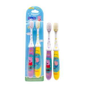 Equate Kids Peppa Pig Manual Toothbrush, Soft Bristles (2 Pack)