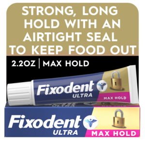 Fixodent Ultra Max Hold Secure Denture Adhesive Cream, 2.2 oz