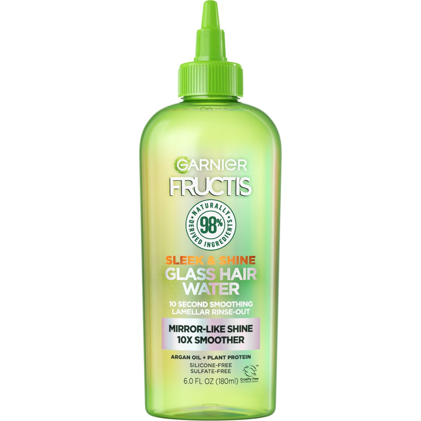 Garnier Fructis Sleek & Shine Glass Hair Water 10 Second Liquid Rinse Out, 6.08 fl oz