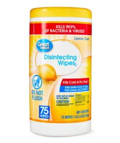 Pet-Friendly Lemon Scent Disinfecting Wipes (1 lb, 5.5 oz, 75 Count)