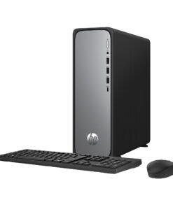 HP OmniDesk Slim Desktop PC Intel Core i3 8GB RAM 512GB SSD Windows 11 Home Meteor Silver - High Quality Product Image