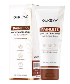 Oukeya Hair Removal Cream for Women & Men with Sensitive Skin and Natural Extracts, 5.29 oz Depilatory Cream for Bikini, Legs, Arms & Underarms - High Quality Product Image
