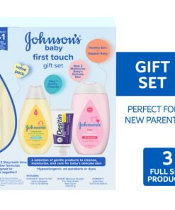 Johnson's First Touch Gift Set Baby Bath & Skin Care Products, 3 Items - High Quality Product Image