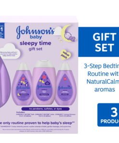 Johnson's Sleepy Time Relaxing Baby Bedtime Gift Set, 3 Items - High Quality Product Image