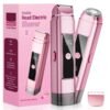 Nogroa 2 in 1 Women Electric Shaver, Dual Head Bikini Trimmer for Women, IPX7 Waterproof Wet & Dry Body Pubic Hair Trimmer, Cordless Lady Electric Razor for Face, Underarm & Legs, Pink - High Quality Product Image