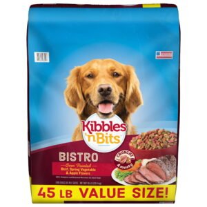 Kibbles 'n Bits Bistro Oven Roasted Beef, Vegetable & Apple Flavors Dry Dog Food, 45 lb. Bag