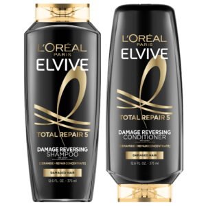 L'Oreal Paris Elvive Total Repair 5 Repairing Shampoo and Conditioner Set, 1 kit - High Quality Product Image
