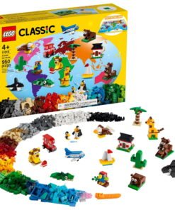 LEGO Classic Around the World 11015 Building Toy for Creative Play; Iconic Animal Toys (950 Pieces) - High Quality Product Image