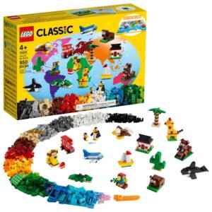 LEGO Classic Around the World 11015 Building Toy for Creative Play; Iconic Animal Toys (950 Pieces) - High Quality Product Image